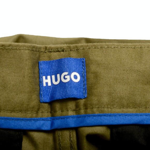 Hugo Boss Men's "Roy243" Olive Green Pleated Casual Pants US M IT 50 - Picture 5 of 5